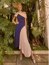 992212 - Navy/Light Gold Dress (Veni Infantino)